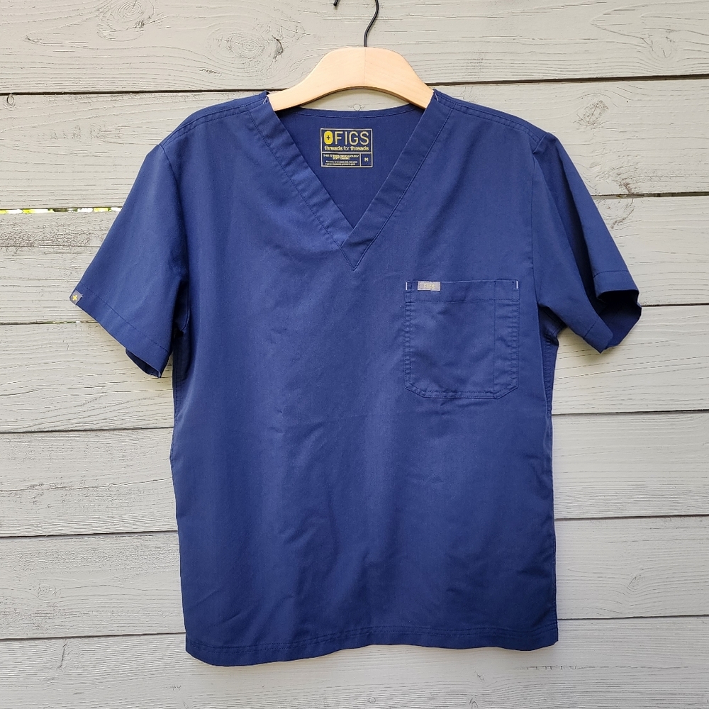 Figs Single Pocket Scrub Top